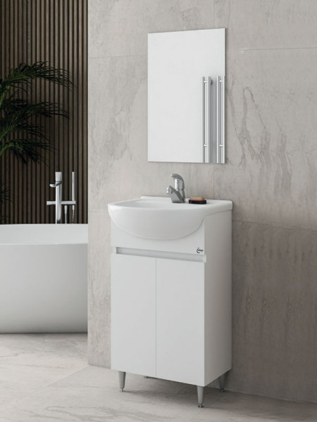 Drop Alfa 50 White 5FAFM50WH Έπιπλο Μπάνιου Λευκό