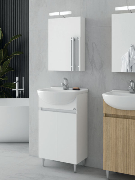 Drop Alfa 50 White 5FAF050WH Έπιπλο Μπάνιου Λευκό