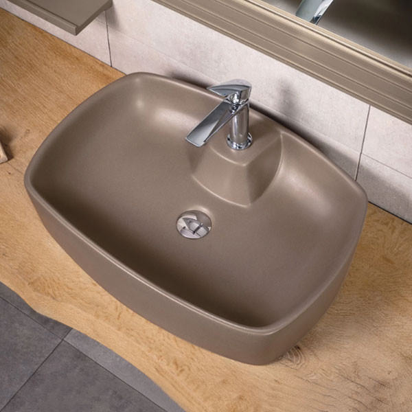 Adamidis Amorgos 60 Tabacco Mat Νιπτήρας Χρωματιστός