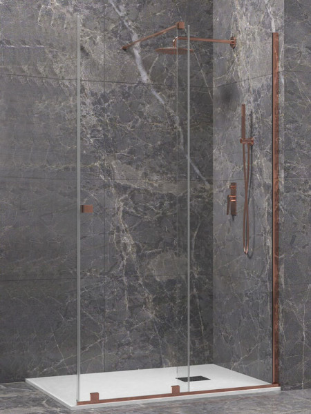 Karag Animus Rose Gold Καμπίνα Παραβάν Ντουζιέρας