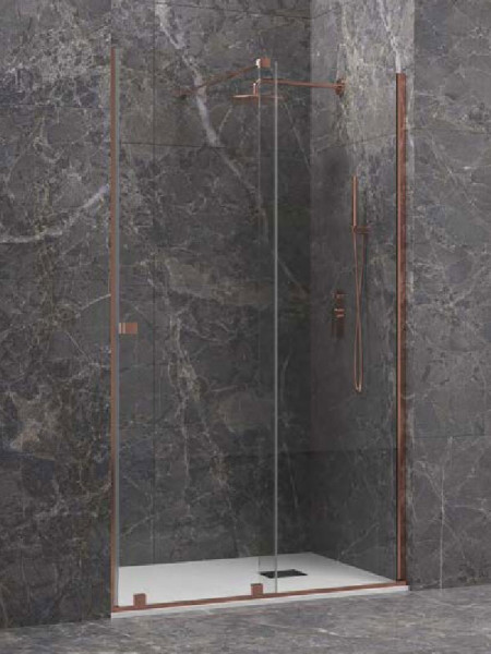 Karag Animus 400 Rose Gold Καμπίνα Ντουζιέρας Τοίχο - Τοίχο