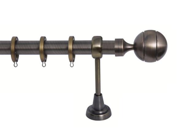 Import Σειρά Β Νο 5 Κουρτινόξυλο Ø25 Οξειδέ