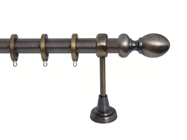 Import Σειρά Β Νο 6 Κουρτινόξυλο Ø25 Οξειδέ