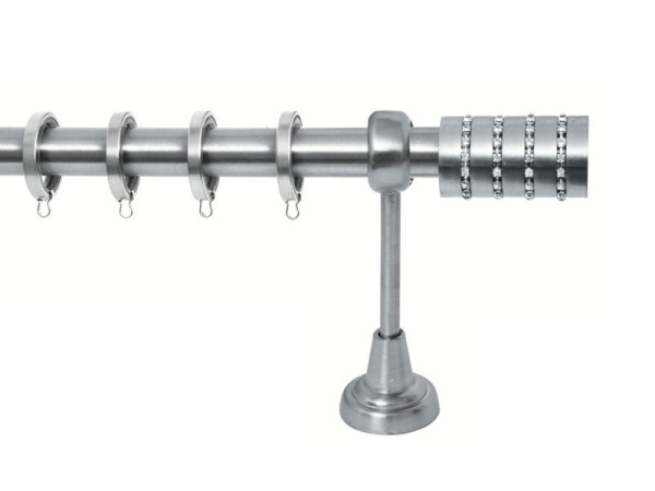 Import Σειρά Β Νο 7 Κουρτινόξυλο Ø25 Νίκελ Ματ