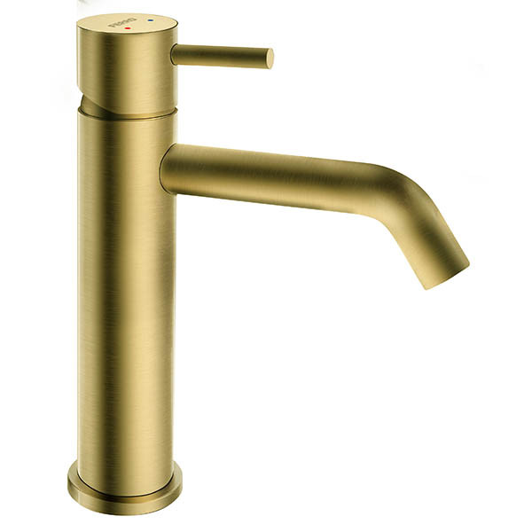 Ferro Ciriculus BCK2BG Brushed Gold Μπαταρία Νιπτήρος Χαμηλή