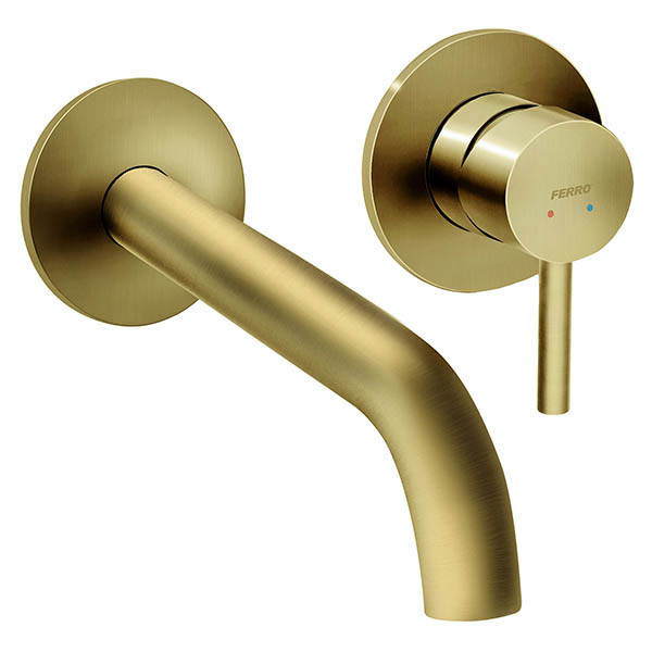 Ferro Ciriculus BCK3PABG Brushed Gold Νιπτήρος Εντοιχισμού