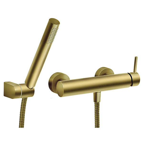 Ferro Ciriculus BCK77BG Brushed Gold Μπαταρία Ντουζιέρας