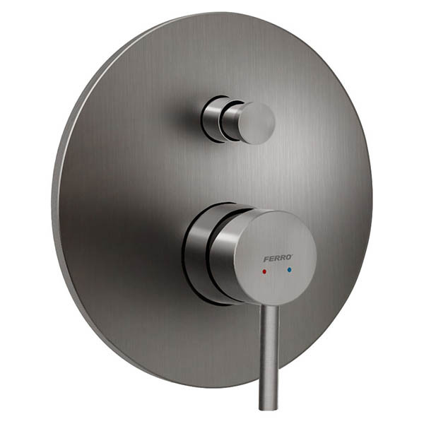Ferro Ciriculus BCK7PGM Gun Metal Επιτοίχιος Μίκτης Με Εκτροπέα