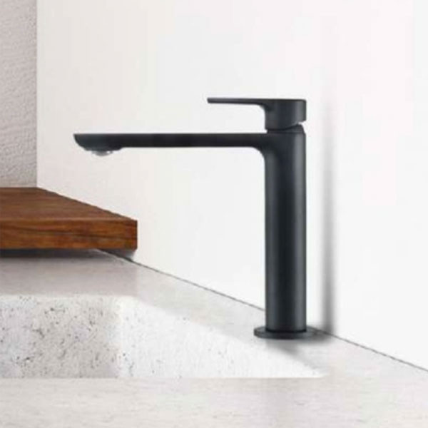 Buades Toke BD.3711021.BK Black Μπαταρία Νιπτήρος Χαμηλή