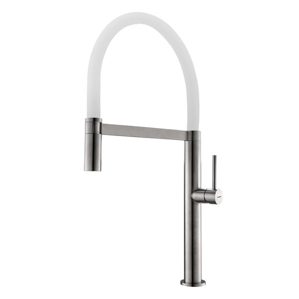 Buades Mika BD.5195421.IXWH Inox/White Μπαταρία Κουζίνας Αποσπώμενη