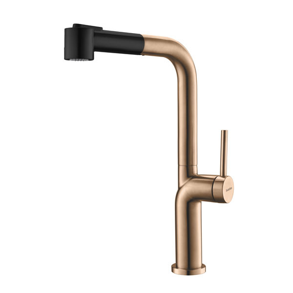 Buades Kota BD.5195441.RC Brushed Rose Gold Μπαταρία Κουζίνας Αποσπώμενη