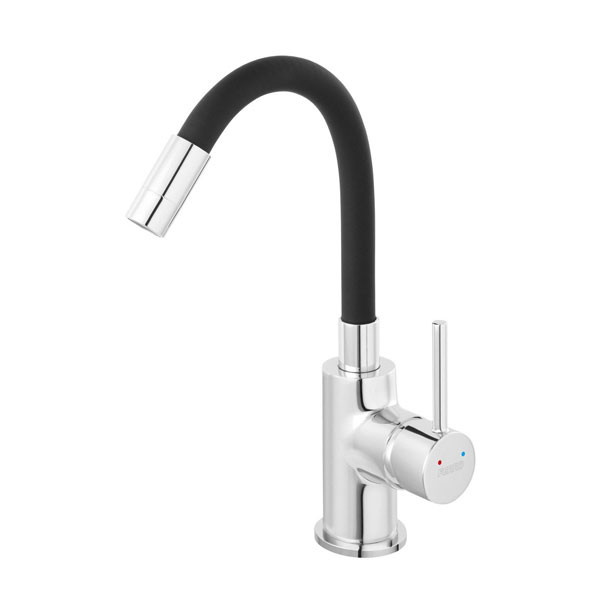 Ferro Fiesta BFI2FB Chrome / Black Μπαταρία Κουζίνας Πάγκου