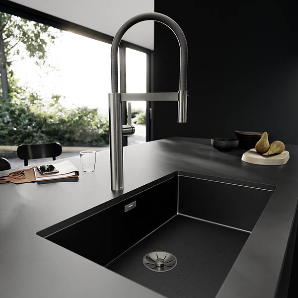 Blanco Culina-S II PVD Steel 527463 Μπαταρία Κουζίνας Αποσπώμενη