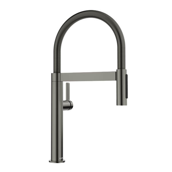 Blanco Culina-S II Mini Satin Dark Steel 527469 Μπαταρία Κουζίνας Αποσπώμενη