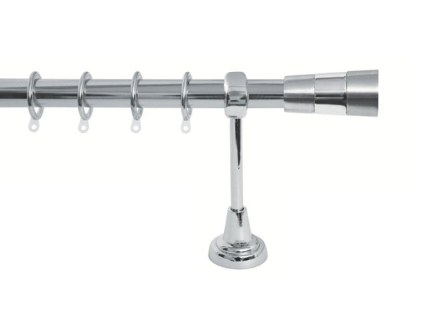 Import Σειρά Γ Νο 1 Κουρτινόξυλο Ø25 Νίκελ Ματ / Χρώμιο