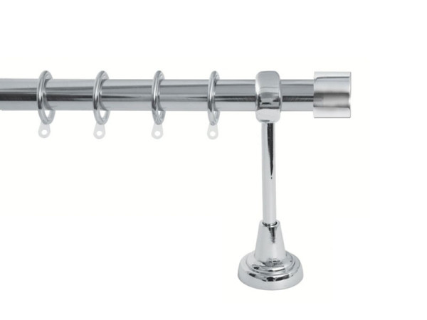 Import Σειρά Γ - Τάπα Κουρτινόξυλο Ø25 Χρώμιο