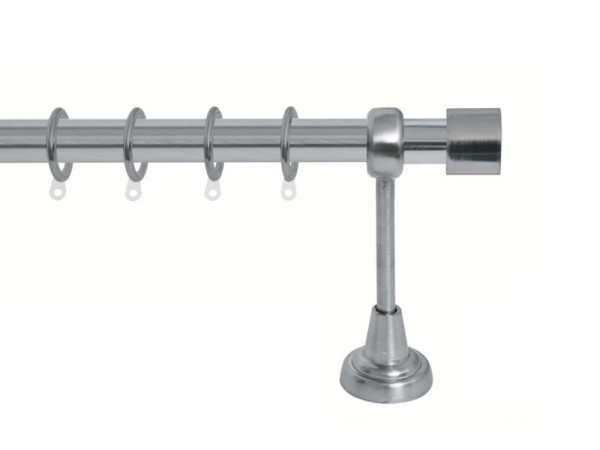 Import Σειρά Γ - Τάπα Κουρτινόξυλο Ø25 Νίκελ Ματ