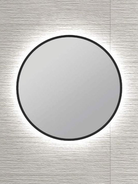 Savvopoulos Chroma 70 Black Καθρέπτης Μπάνιου Με LED