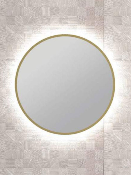 Savvopoulos Chroma 80 Gold Καθρέπτης Μπάνιου Με LED