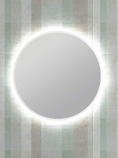 Savvopoulos Chroma 50 Black Καθρέπτης Μπάνιου Με LED