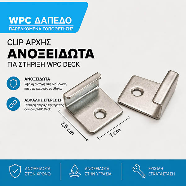 WPC DECKC lips Αρχής Inox