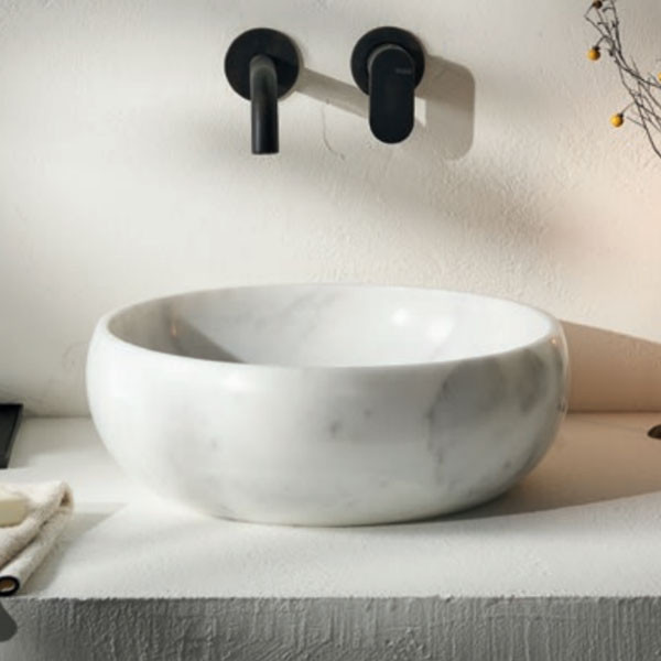 Fossil Arlo Marble DB 42-300 Carrara Nuovo Νιπτήρας Πέτρινος