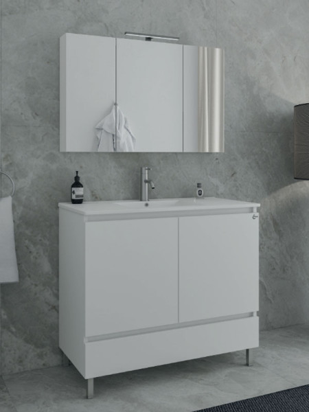 Drop Delta 100 White 5FDL010WH Έπιπλο Μπάνιου Λευκό