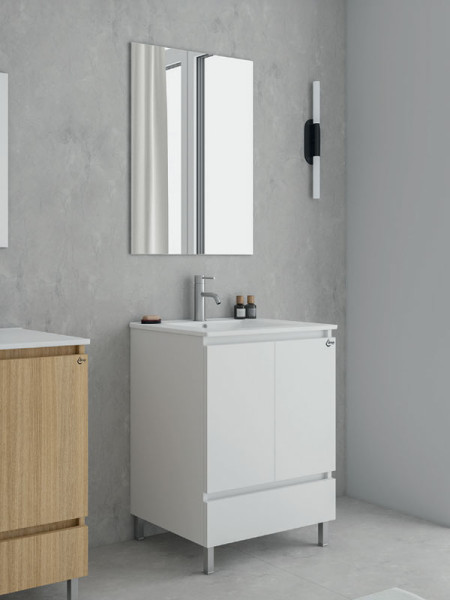 Drop Delta 60 White 5FDLM60WH Έπιπλο Μπάνιου Λευκό