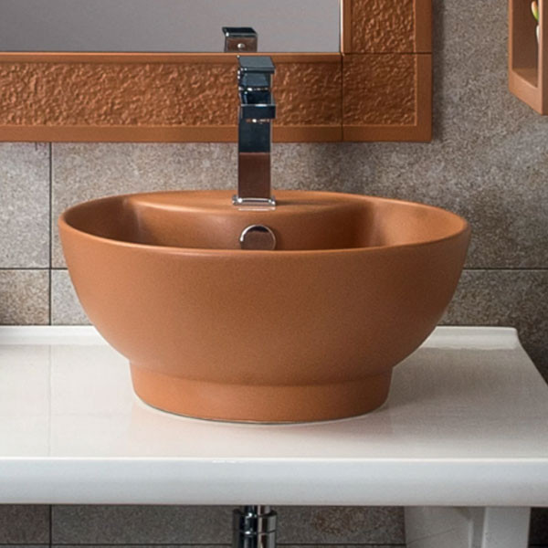 Adamidis Diamante 41 Cotto Mat Νιπτήρας Χρωματιστός