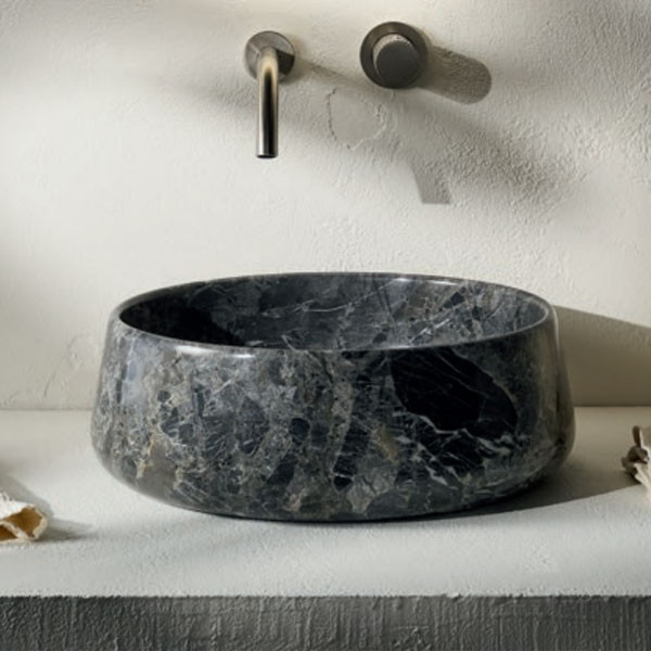 Fossil Opus Marble DR 42-425 Breccia Grey Νιπτήρας Πέτρινος