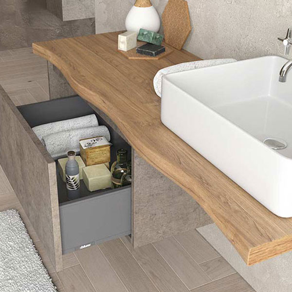 Furnibath V500-121 Δρυς Πάγκος Επίπλου Μπάνιου