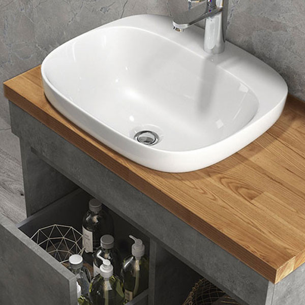 Furnibath V700-081 Δρυς Πάγκος Επίπλου Μπάνιου