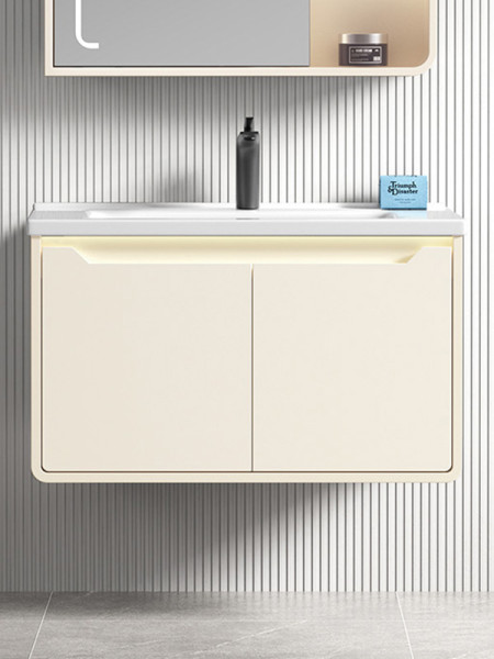 Martin Echo 80 Soft Lemon Βάση Επίπλου Μπάνιου Με Νιπτήρα