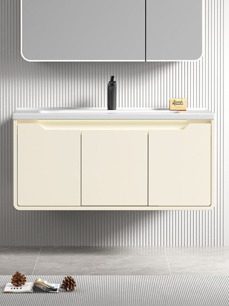 Martin Echo 90 Soft Lemon Βάση Επίπλου Μπάνιου Με Νιπτήρα