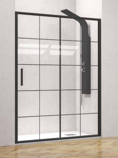Karag Efe 400 Black Frame Καμπίνα Ντουζιέρας Τοίχο - Τοίχο