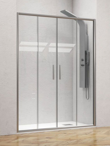 Karag EFE 600 Silver Καμπίνα Ντουζιέρας Τοίχο - Τοίχο