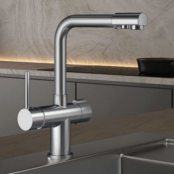 KLS Estia 699029 Chrome Μπαταρία Κουζίνας Πάγκου