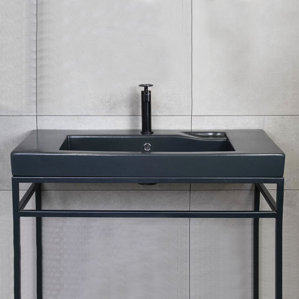 Adamidis Gold 92 Black Mat Nιπτήρας Πορσελάνη Επίπλου