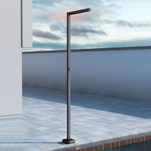 Imex Alabama GPA014/ANG Inox Black Matt Στήλη Ντους Εξωτερικού Χώρου