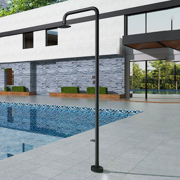 Imex Michigan GPM007/ANG Inox Black Matt Στήλη Ντους Εξωτερικού Χώρου