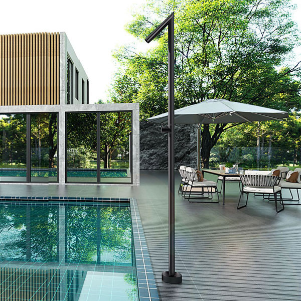 Imex Oklahoma GPO011/ANG Inox Black Matt Στήλη Ντους Εξωτερικού Χώρου