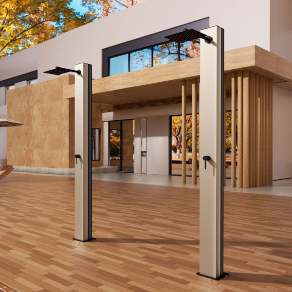 Imex Phoenix GPP015/AMK Inox Moka Στήλη Ντους Εξωτερικού Χώρου