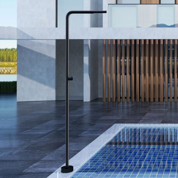 Imex Texas GPT005/ANG Inox Black Matt Στήλη Ντους Εξωτερικού Χώρου