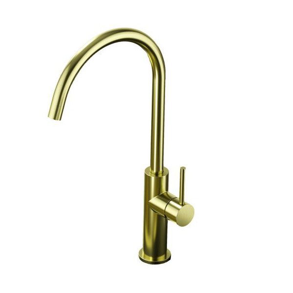 Karag Thea H3156A Brushed Gold Μπαταρία Κουζίνας Πάγκου