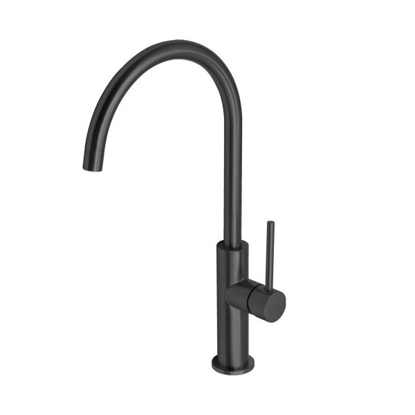 Karag Thea H3156A Brushed Gun Metal Μπαταρία Κουζίνας Πάγκου