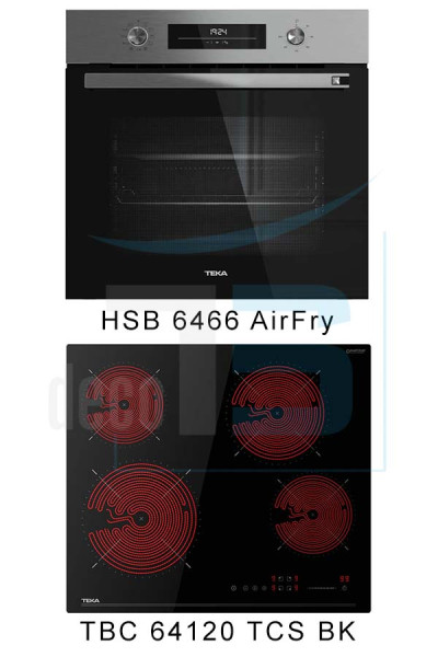 Teka Set Neo HSB 6466 SS AirFry + TBC 64120 TCS BK Προσφορές Ηλεκτρικών Συσκευών