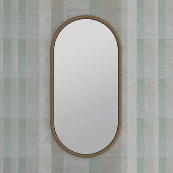 Savvopoulos Ivy Oval 4580 Bronze Καθρέπτης Μπάνιου Απλός