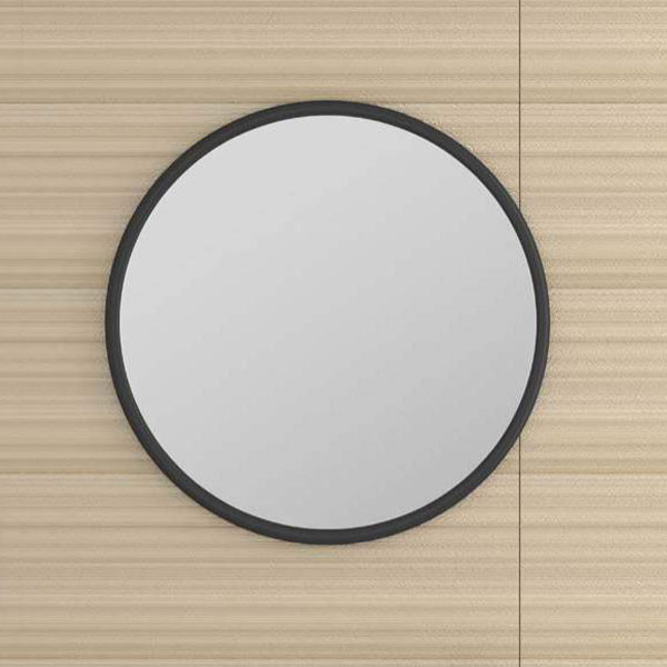 Savvopoulos Ivy Round 50 Black Καθρέπτης Μπάνιου Απλός