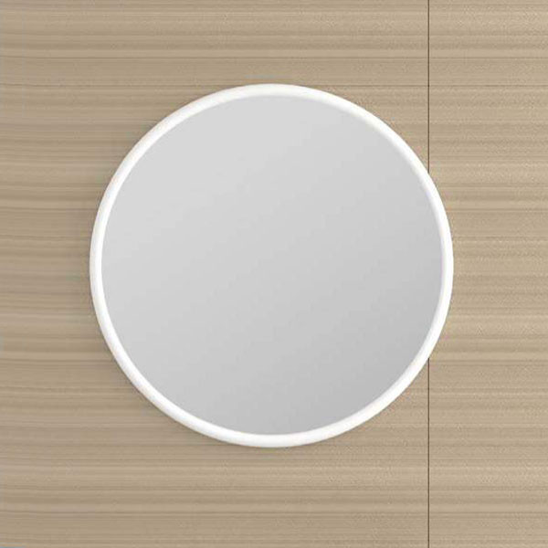 Savvopoulos Ivy Round 70 White Καθρέπτης Μπάνιου Απλός