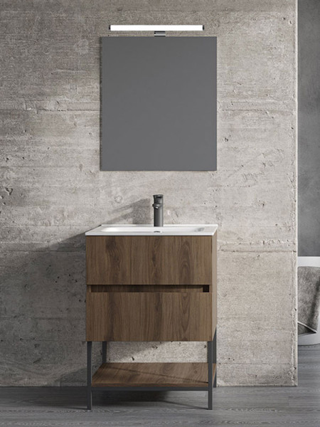 Furnibath K Έπιπλο 061 Ανάγλυφο Συνθετικό Έπιπλο Μπάνιου Μελαμινικό